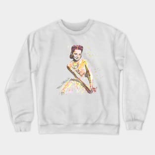 Olivia de Havilland Retro Fan Art Sketch Crewneck Sweatshirt